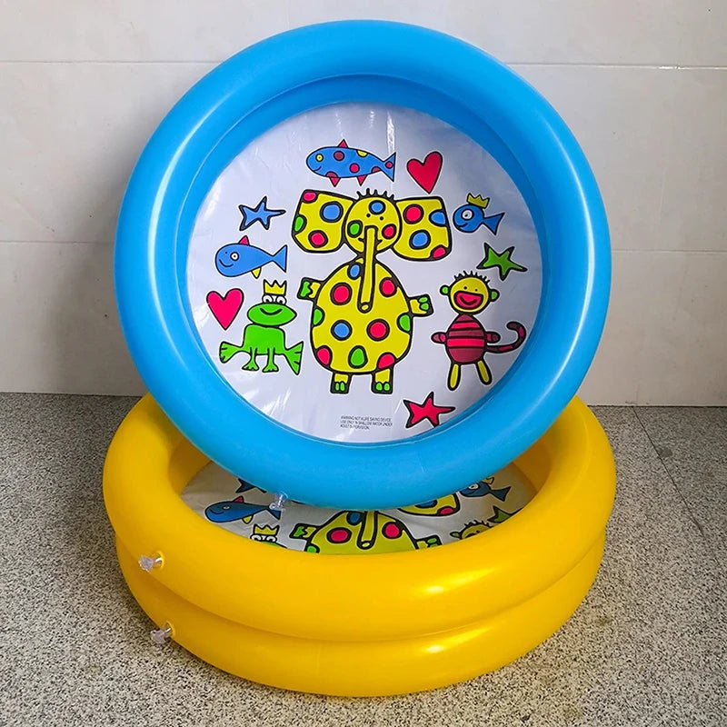 Round Inflatable Swimming Pool PVC Thicken Mini Swimming Pool For Kids Children, Indoor Play Pool Portable Outdoor Hot Tubs