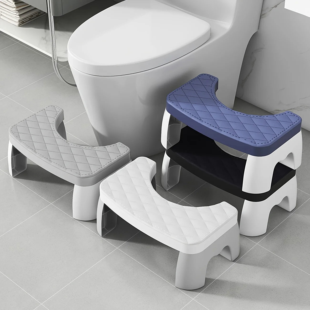 Thick anti slip stool pad, footstool, household bathroom, adult squatting toilet, toilet footstool waterproof squatting toilet