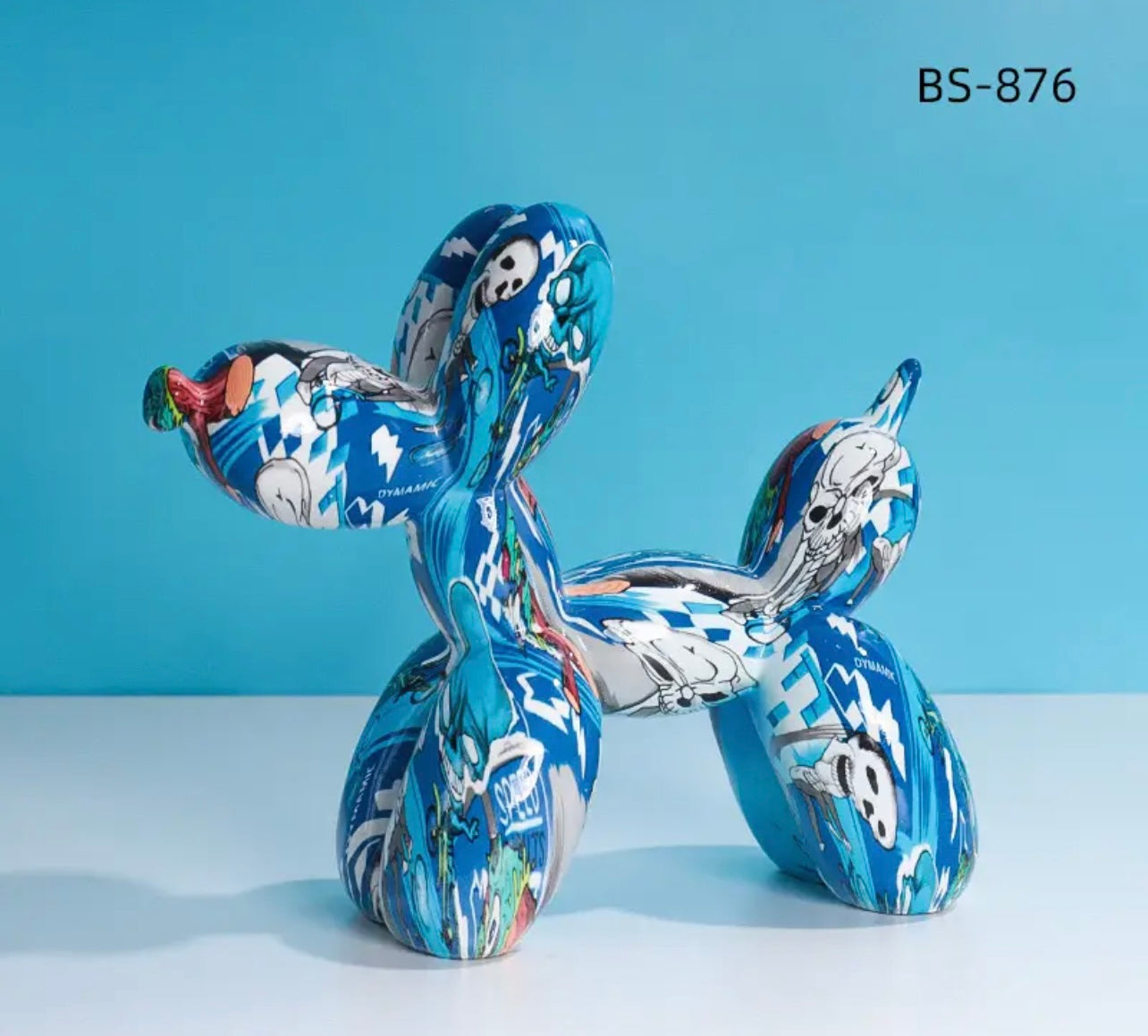 Graffiti Balloon Art Deco Dog Statue