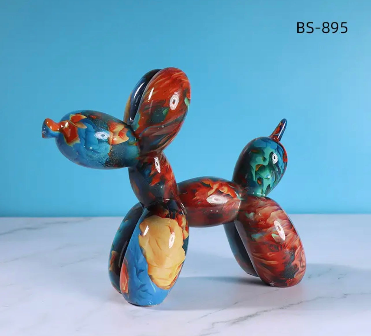 Graffiti Balloon Art Deco Dog Statue