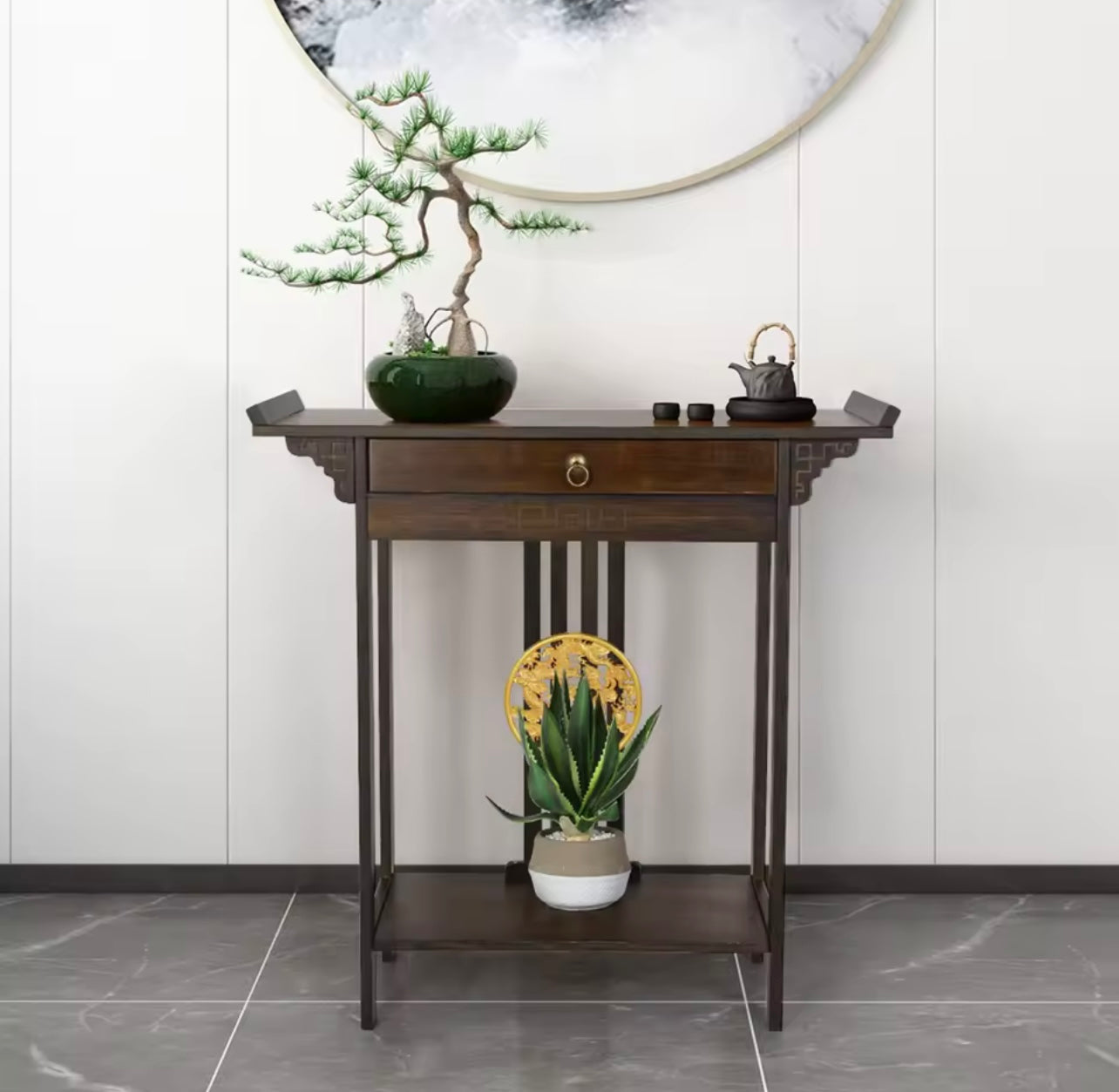 Vintage Rustic Console Table