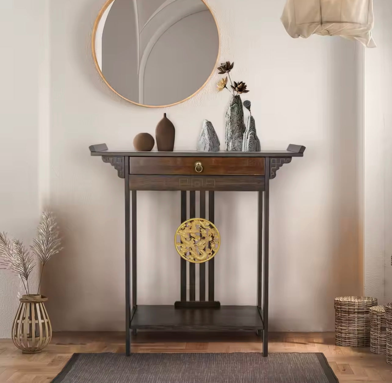Vintage Rustic Console Table