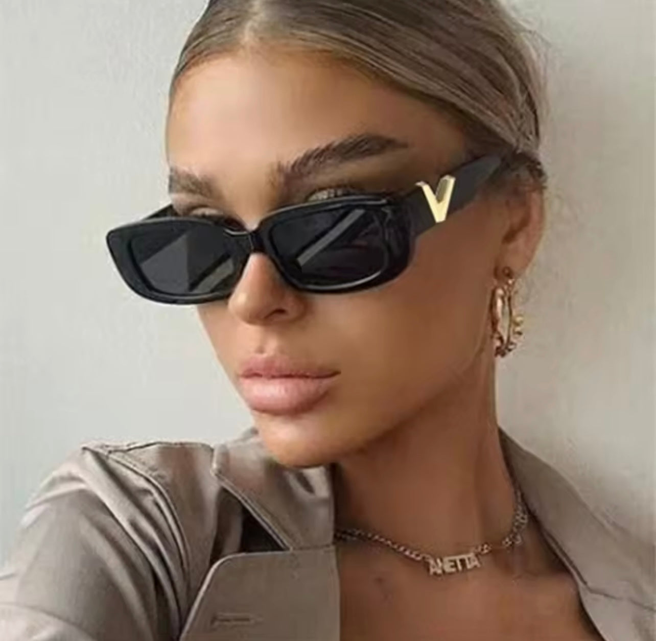 Retro Rectangle Sunglasses