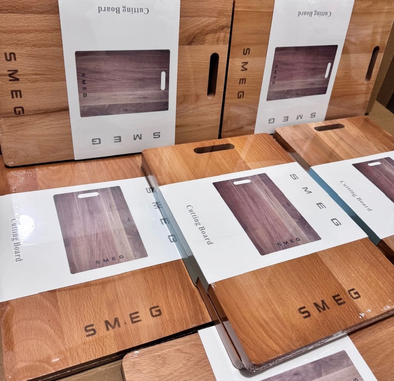 Italian SMEG solid wood rectangular chopping board