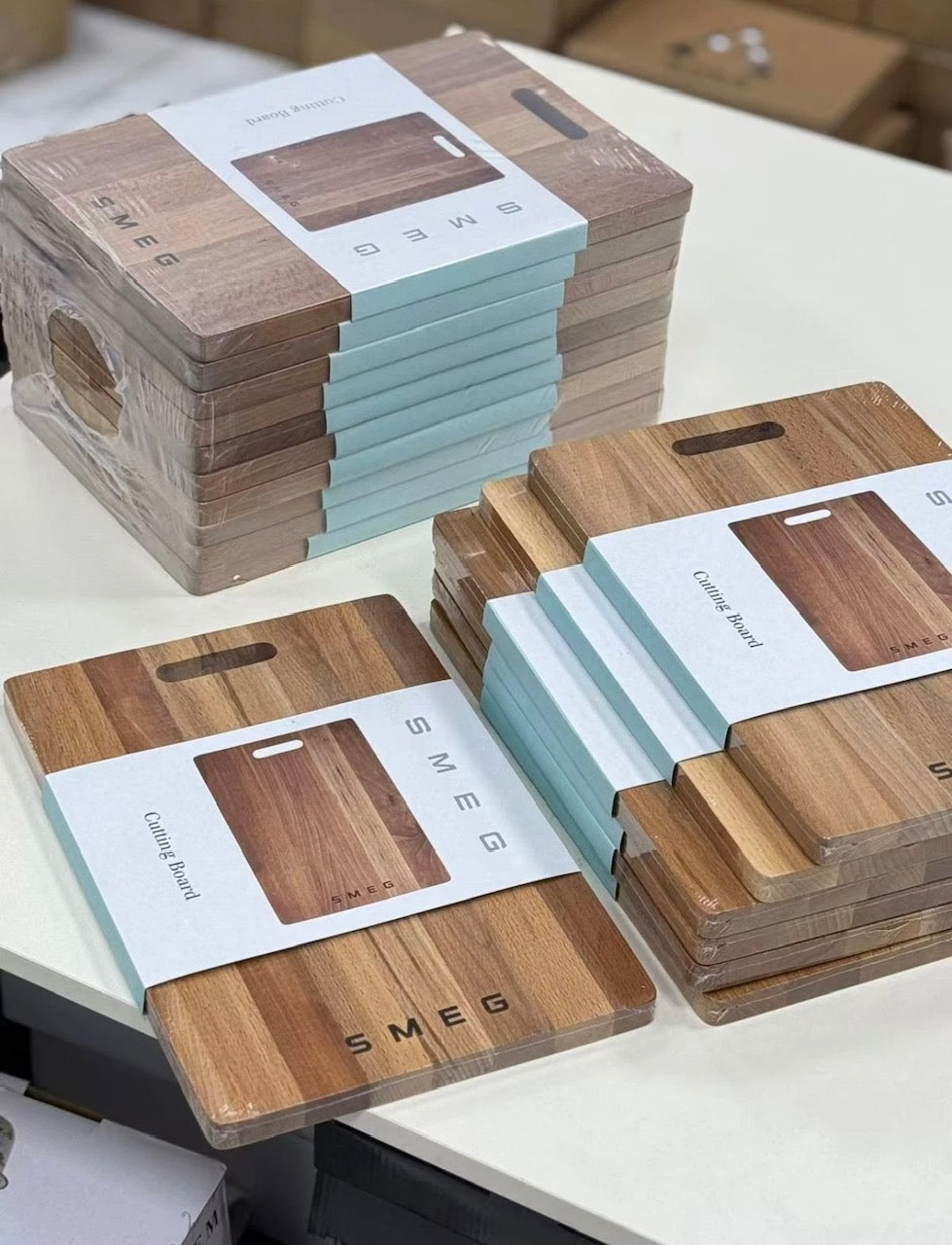 Italian SMEG solid wood rectangular chopping board