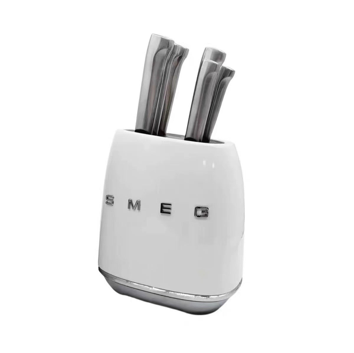 Smeg Retro 6 Piece Knife Set and Block