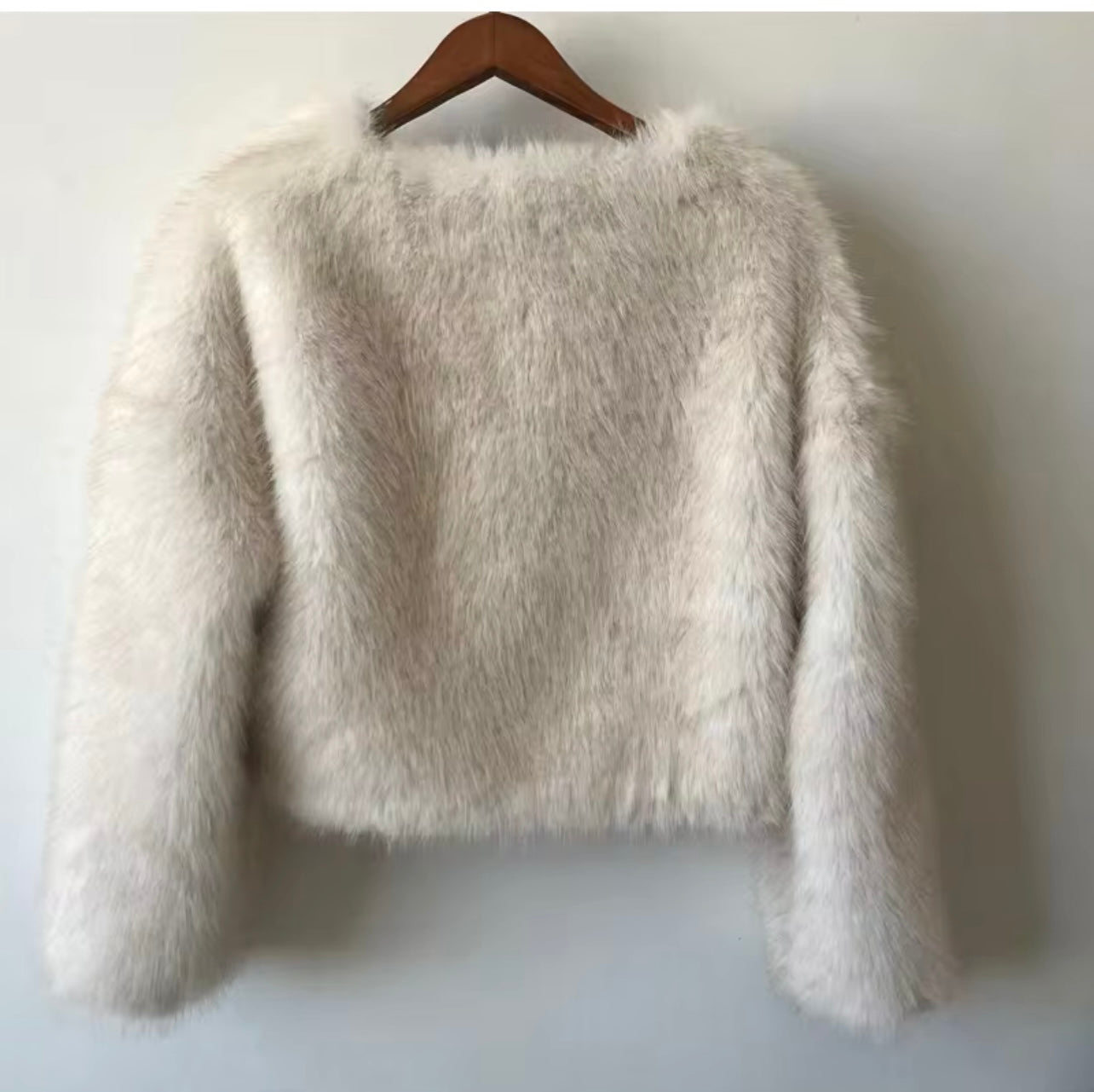 Luxury Faux Fur Cropped Jacket