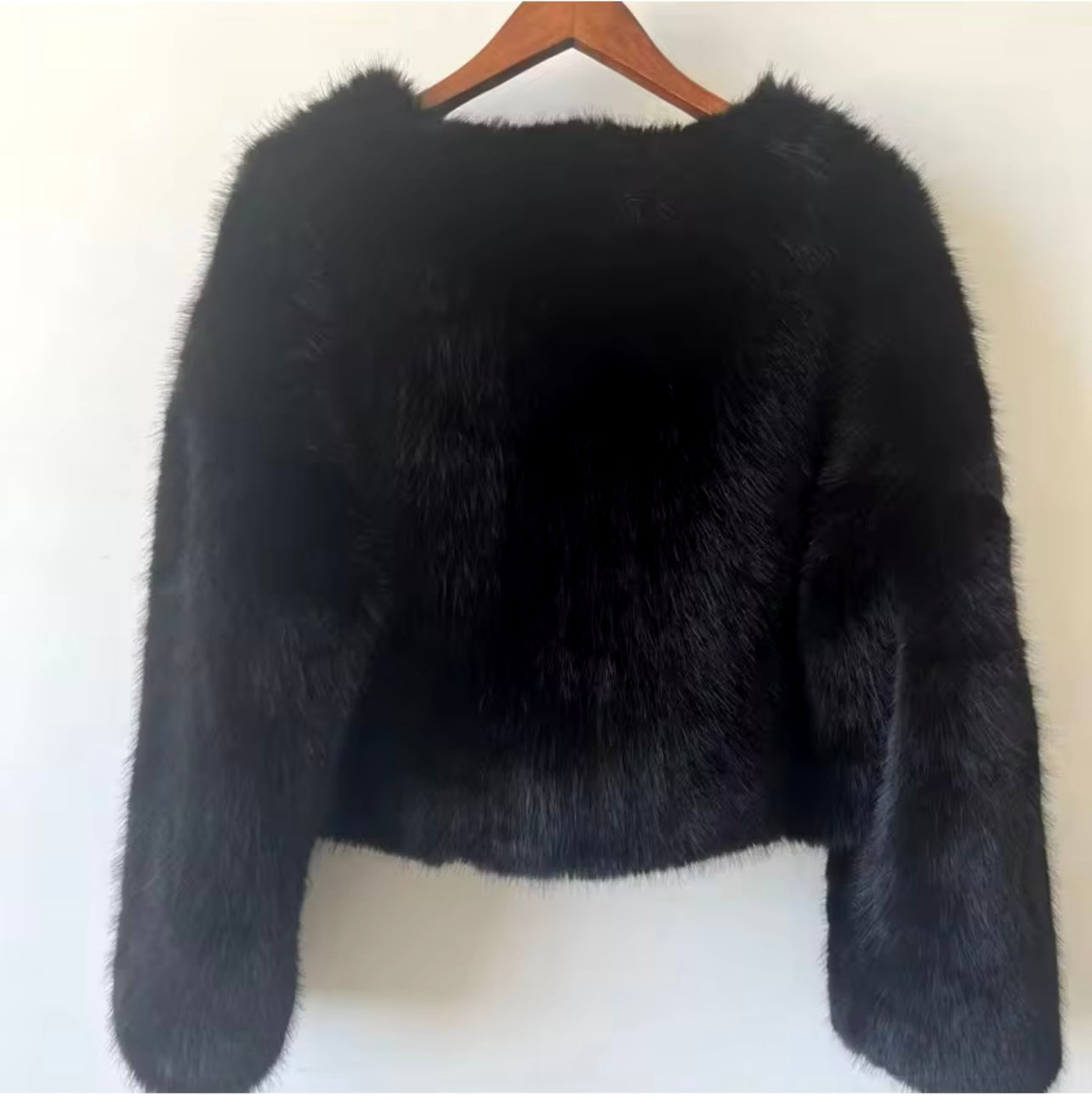 Luxury Faux Fur Cropped Jacket