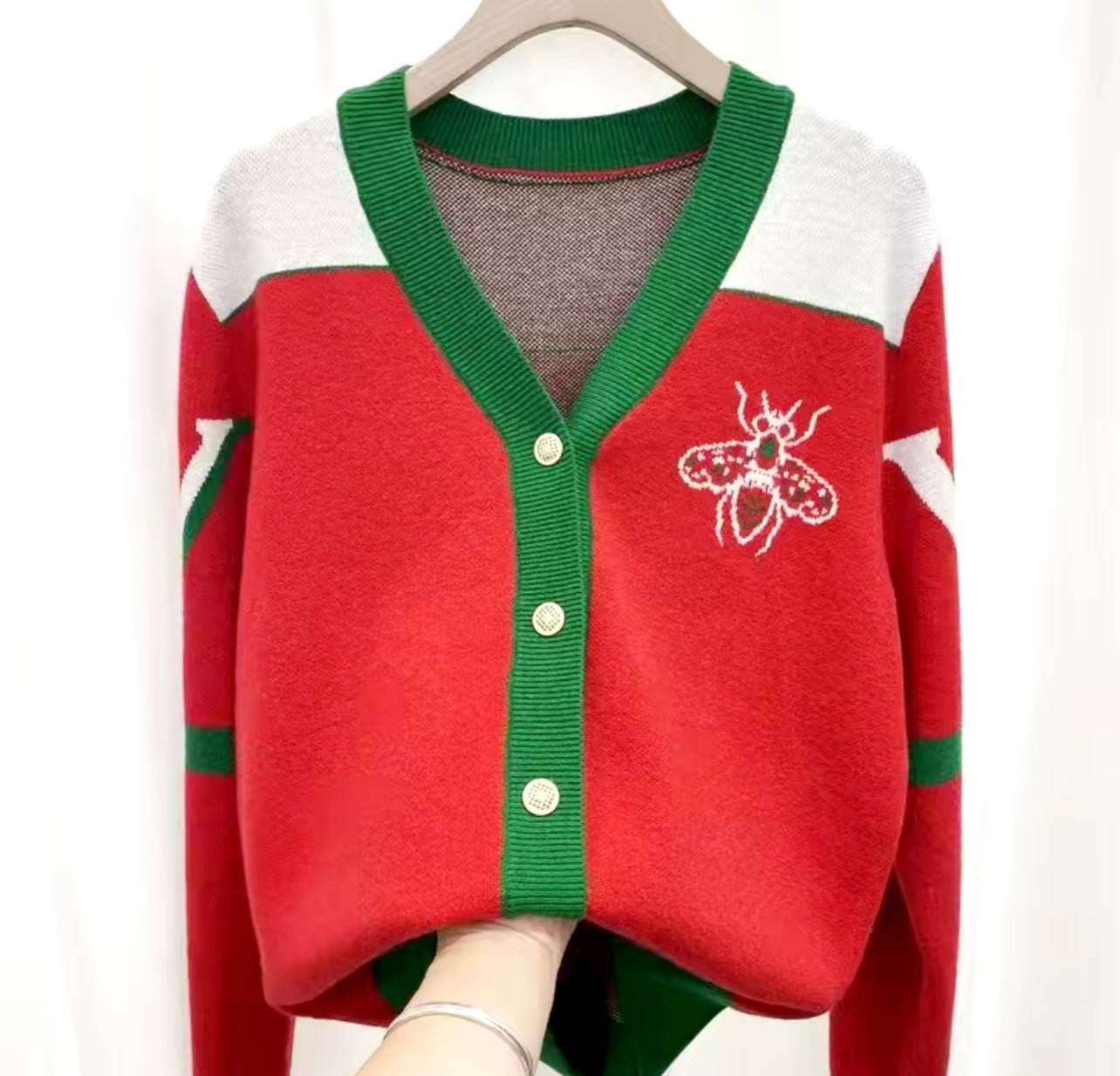 V Neck Casual Cardigan