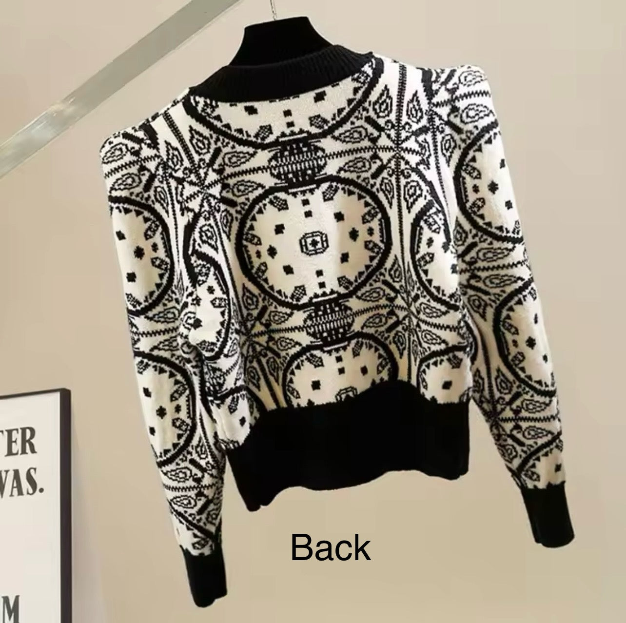 Button Brooch Jumper