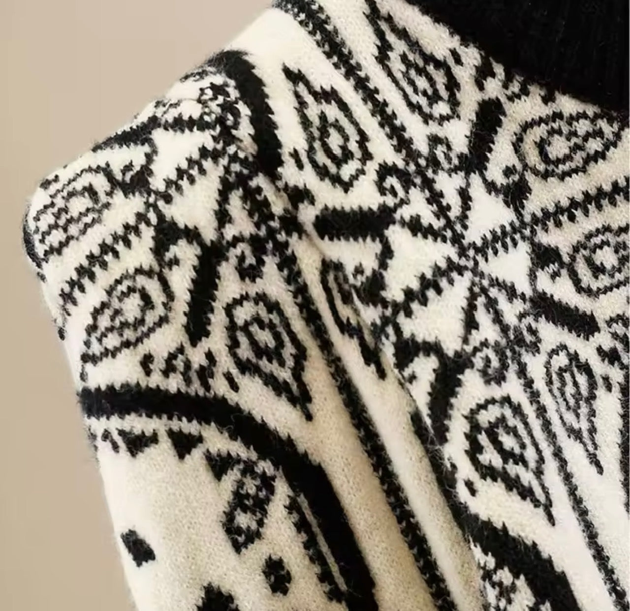 Button Brooch Jumper