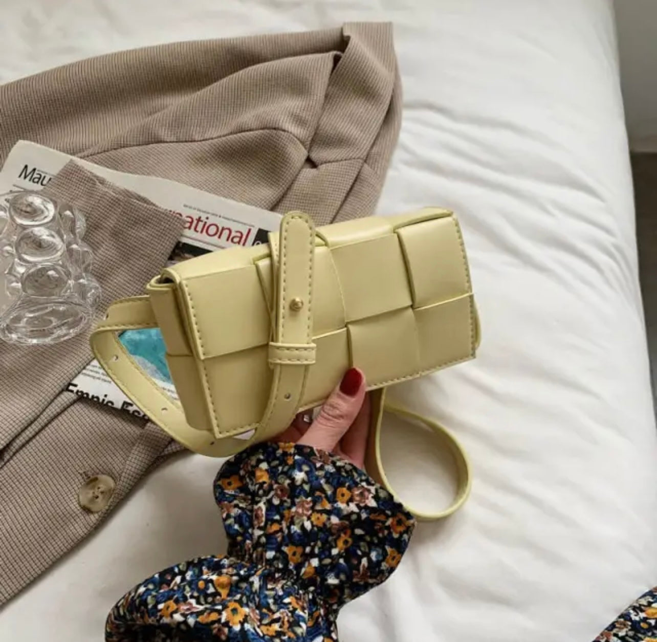 BV Soft Cassette Bag - Soft Vegan Leather Padded Cassette Bag