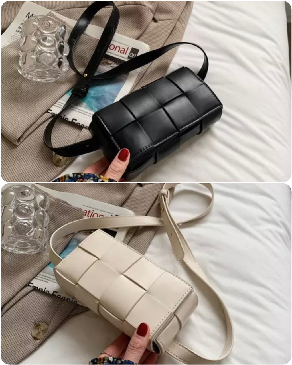 BV Soft Cassette Bag - Soft Vegan Leather Padded Cassette Bag