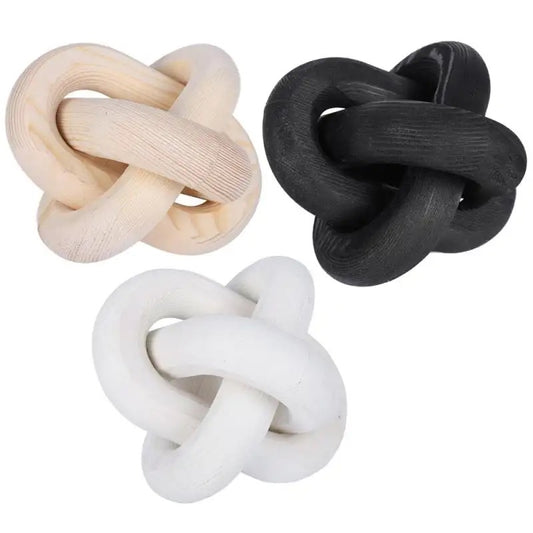 Wooden Chain Link Ball Home Decor