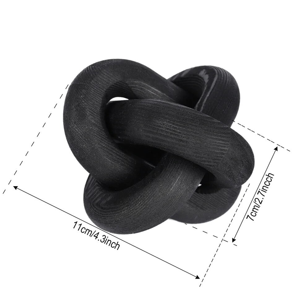Wooden Chain Link Ball Home Decor