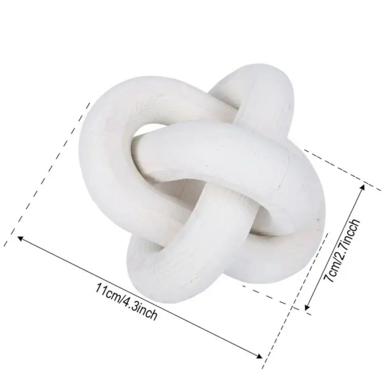 Wooden Chain Link Ball Home Decor