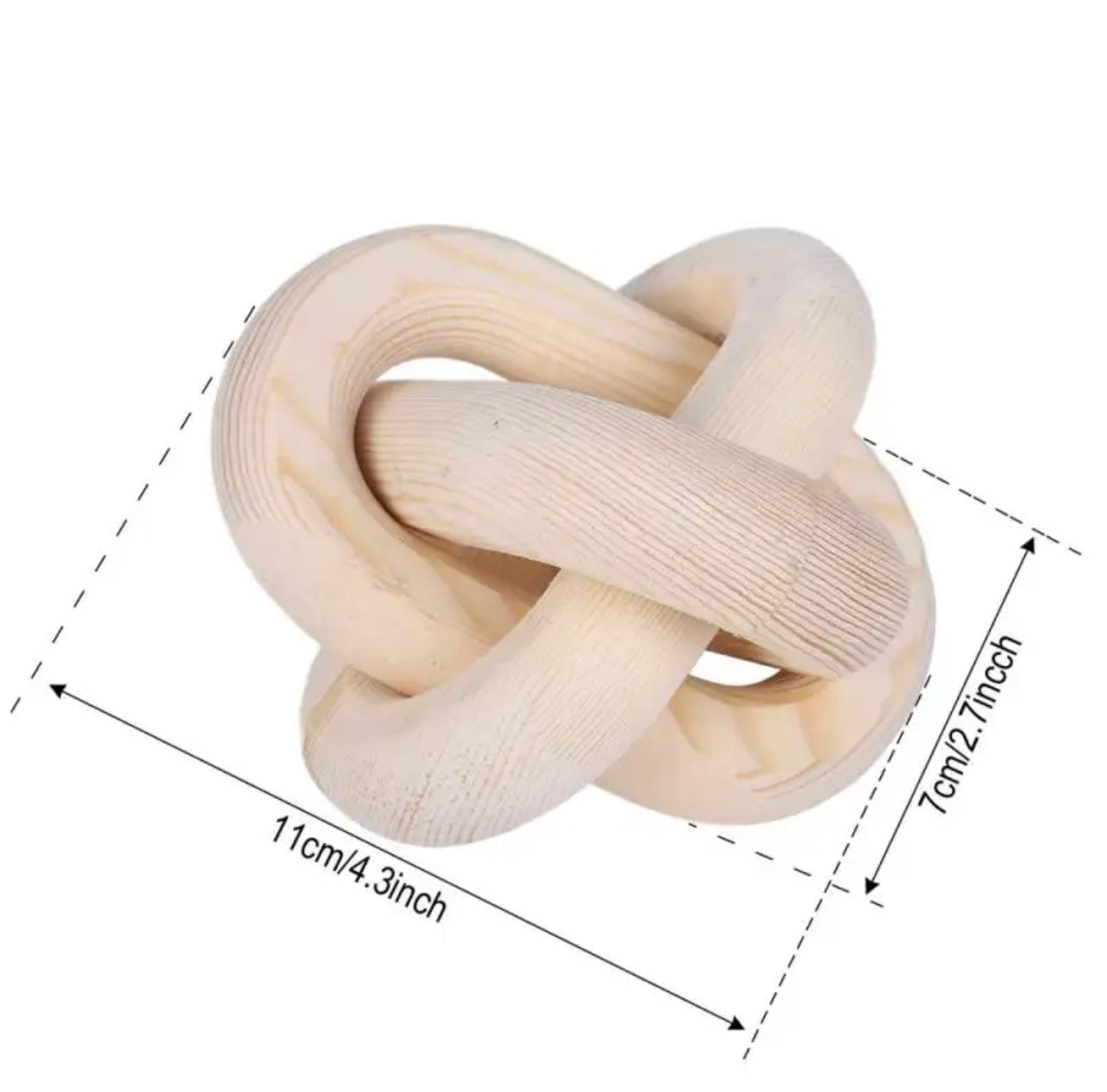 Wooden Chain Link Ball Home Decor