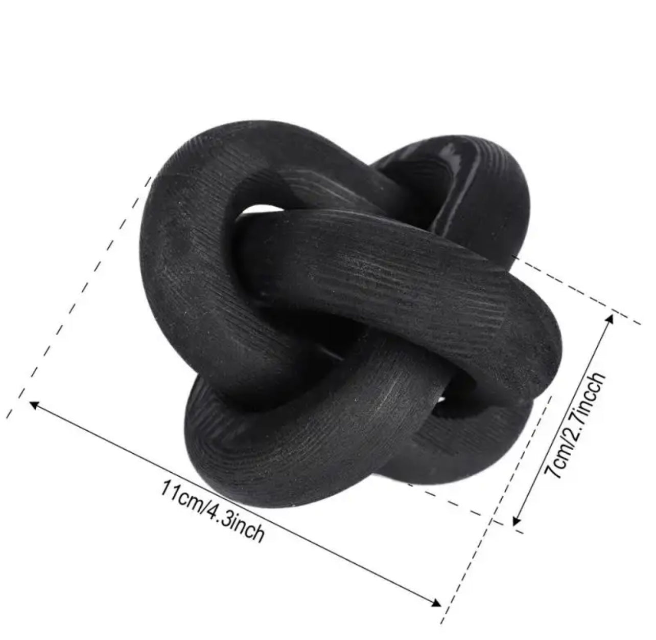 Wooden Chain Link Ball Home Decor