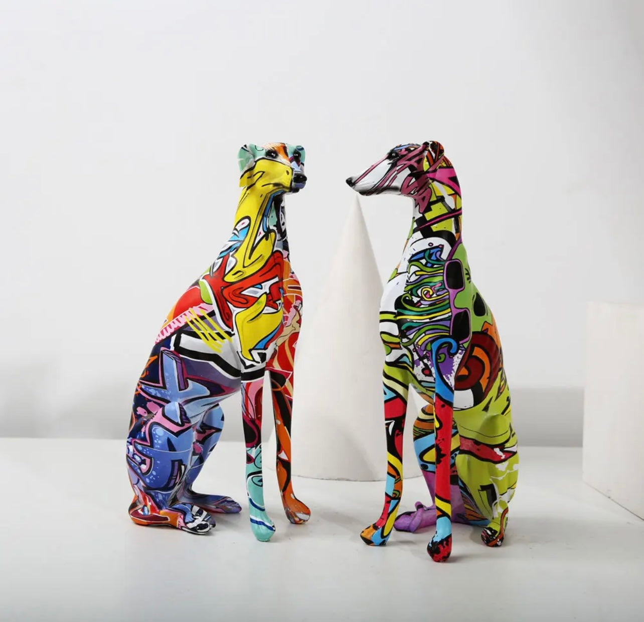 Greyhound Graffiti Sculpture
