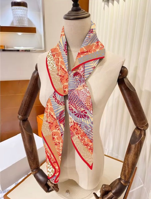 Luxury Double Sided Printing Silk Scarf 90x90cm