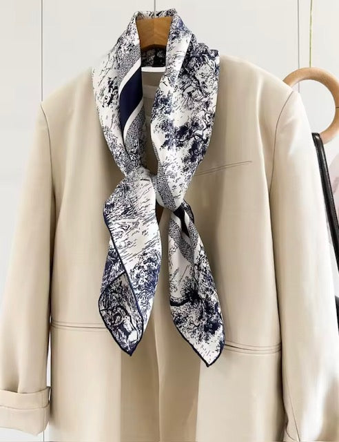 Luxury 100% Mulberry Silk Scarf 90x90cms