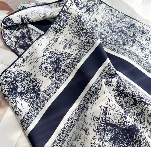 Luxury 100% Mulberry Silk Scarf 90x90cms