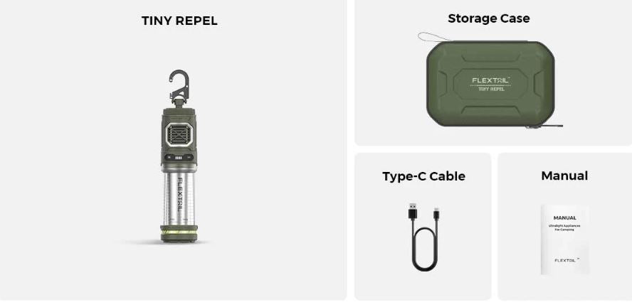 Flextail REPEL- 3-in-1 Mosquito Repellent with Camping Lantern