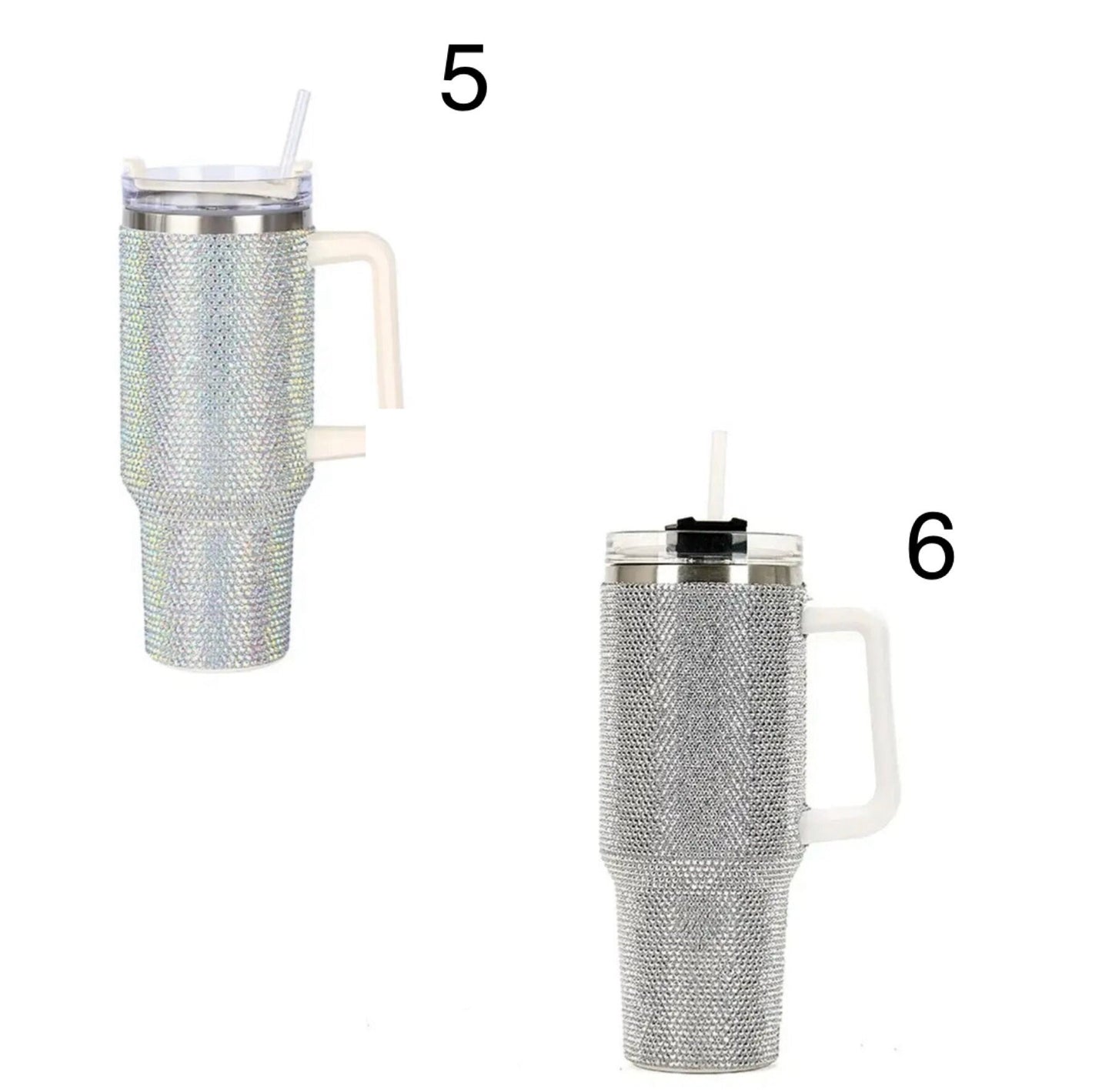 Diamond Insulated Tumbler 40oz | 40oz Insulated Tumbler | Water Bottle| Sparkly Tumbler | Diamond Quencher | Popular - FREE SHIPPING