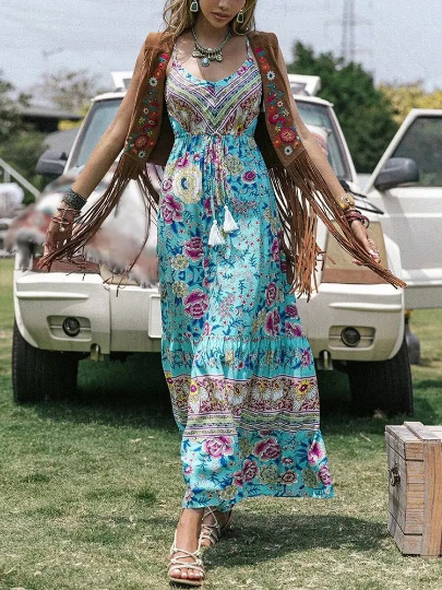 Summer Vintage Maxi Dress