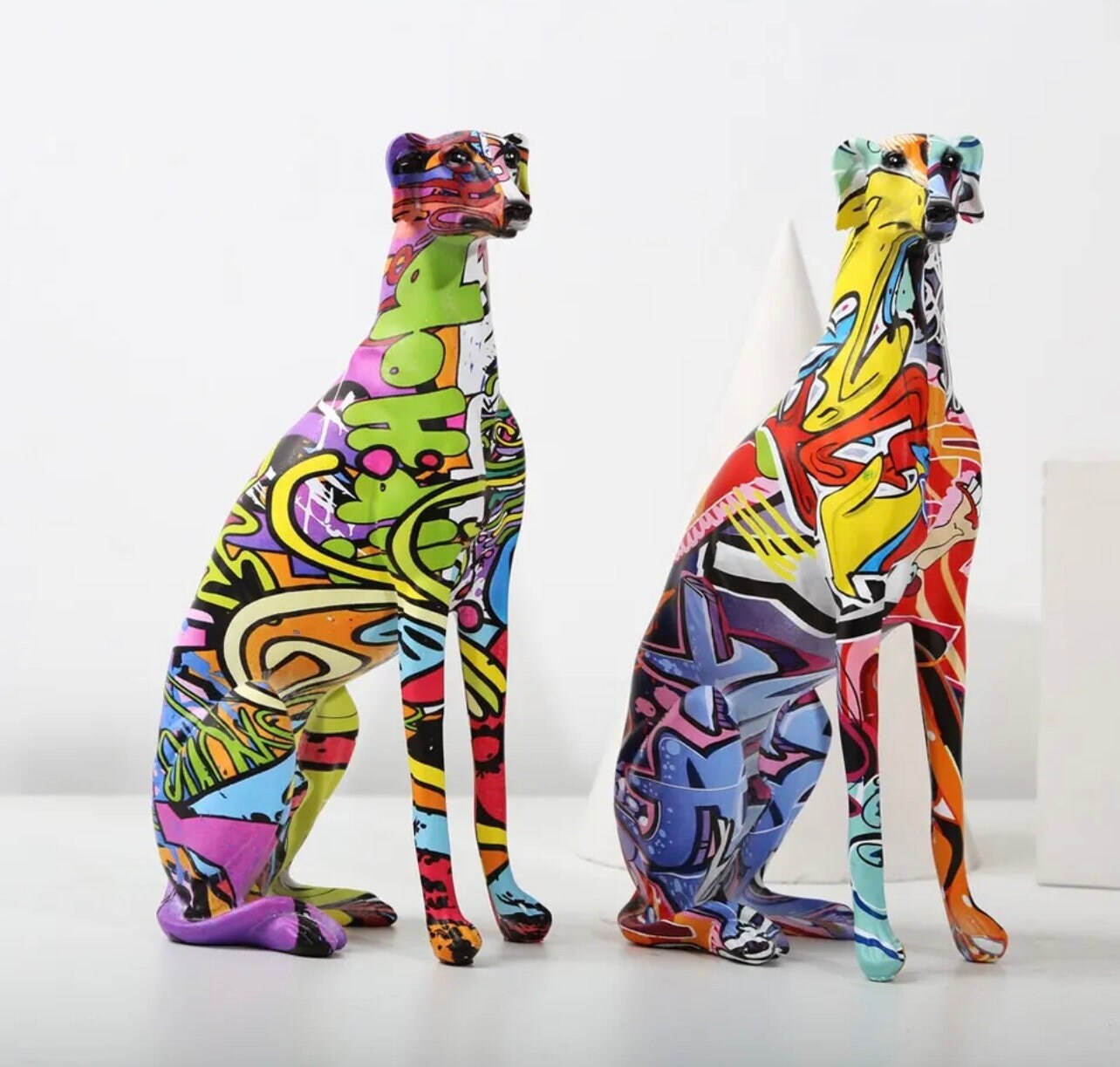 Greyhound Graffiti Sculpture