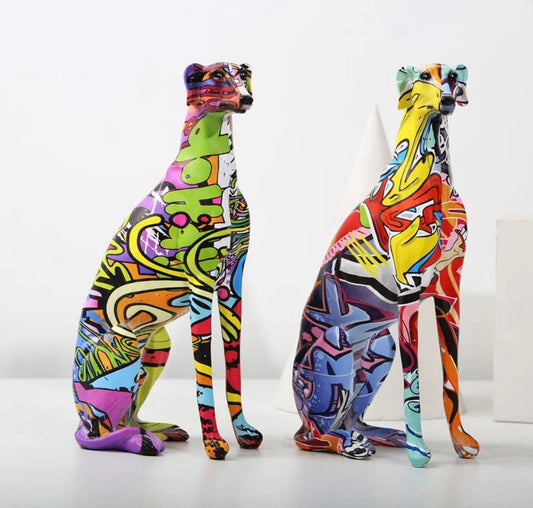 Greyhound Graffiti Sculpture