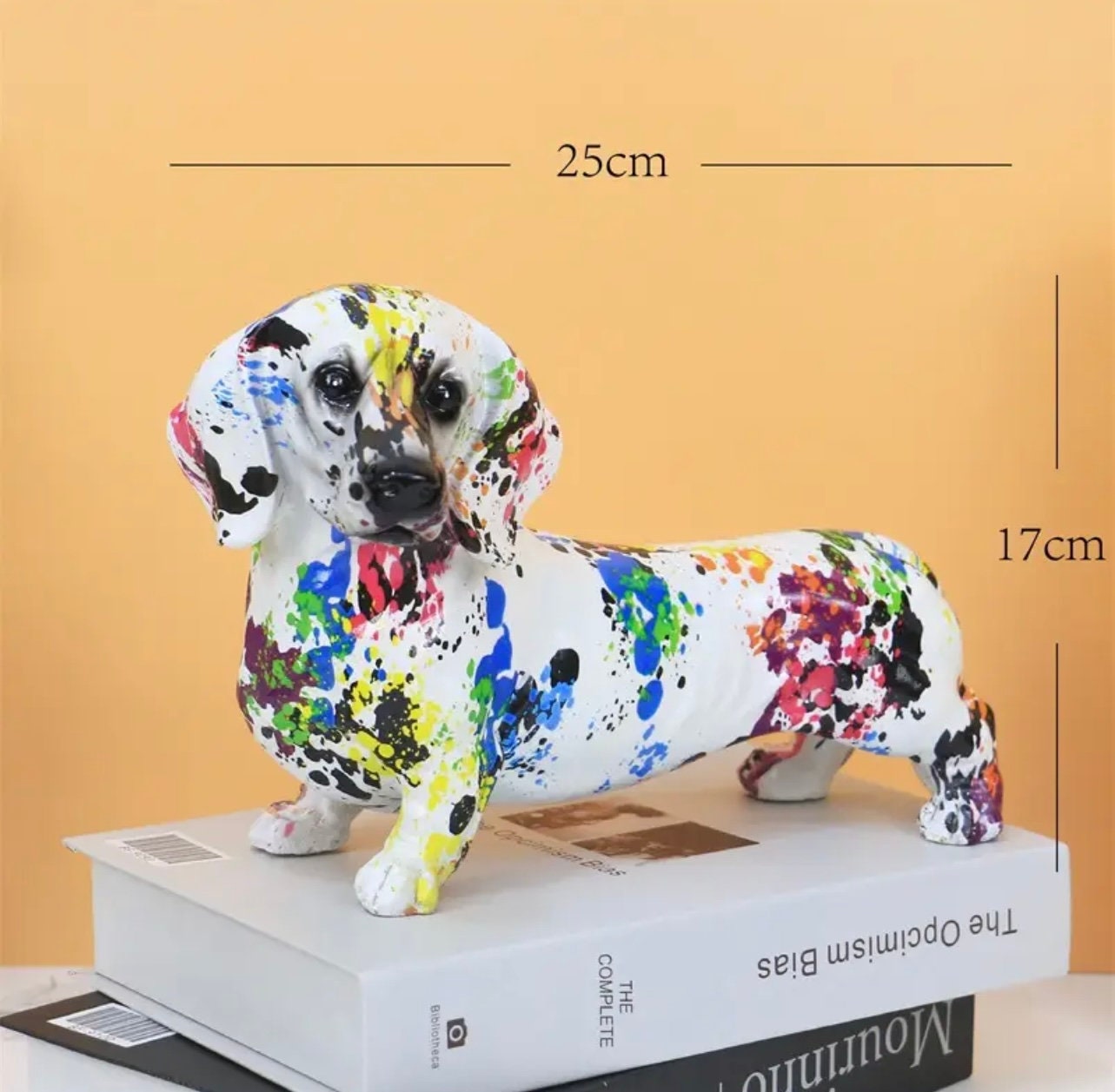Art Deco Graffiti Dachshund Statue