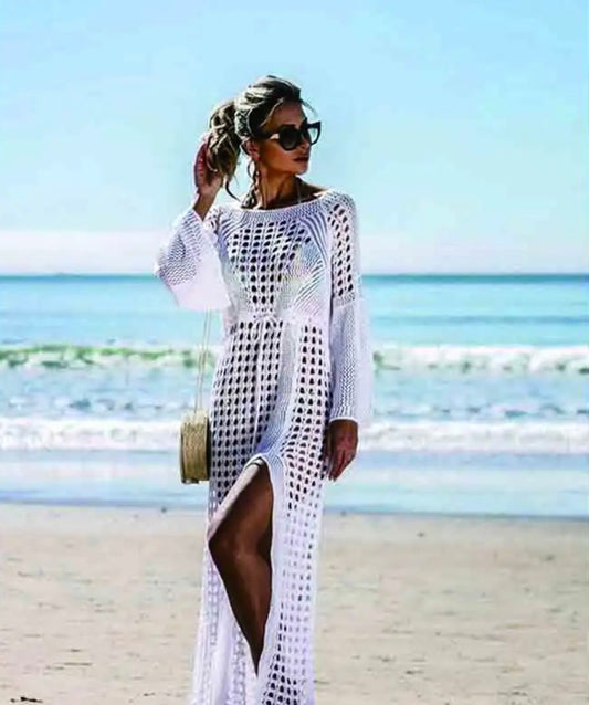 Crochet Beach Dress - Beach Cover up