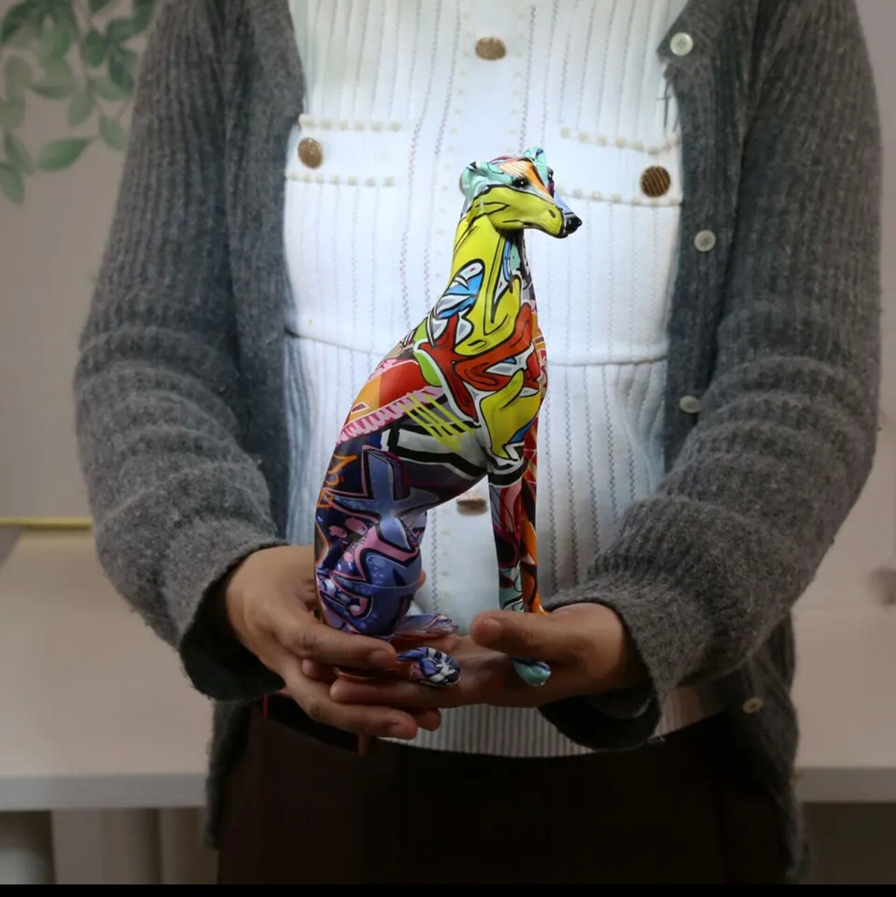 Greyhound Graffiti Sculpture