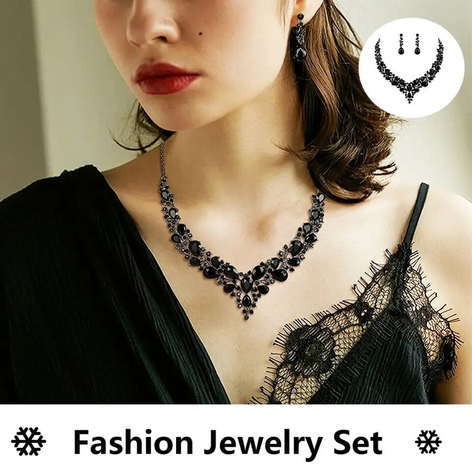 Luxury Necklace Earring Set