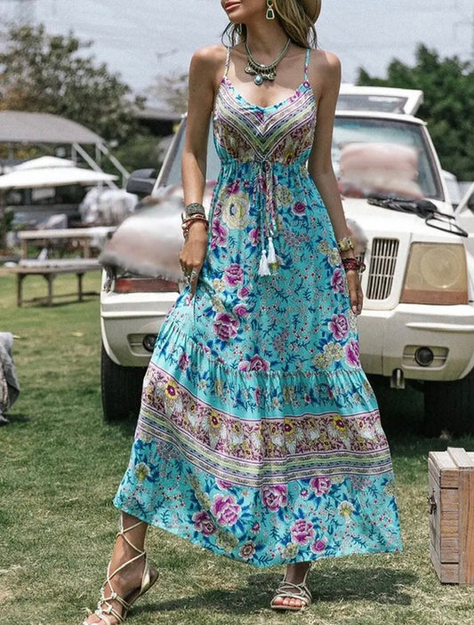 Summer Vintage Maxi Dress