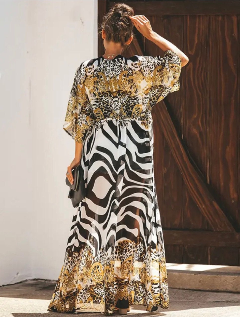 Beach Cover Up Chiffon Kimono