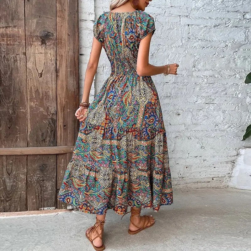 Vintage Print Dress