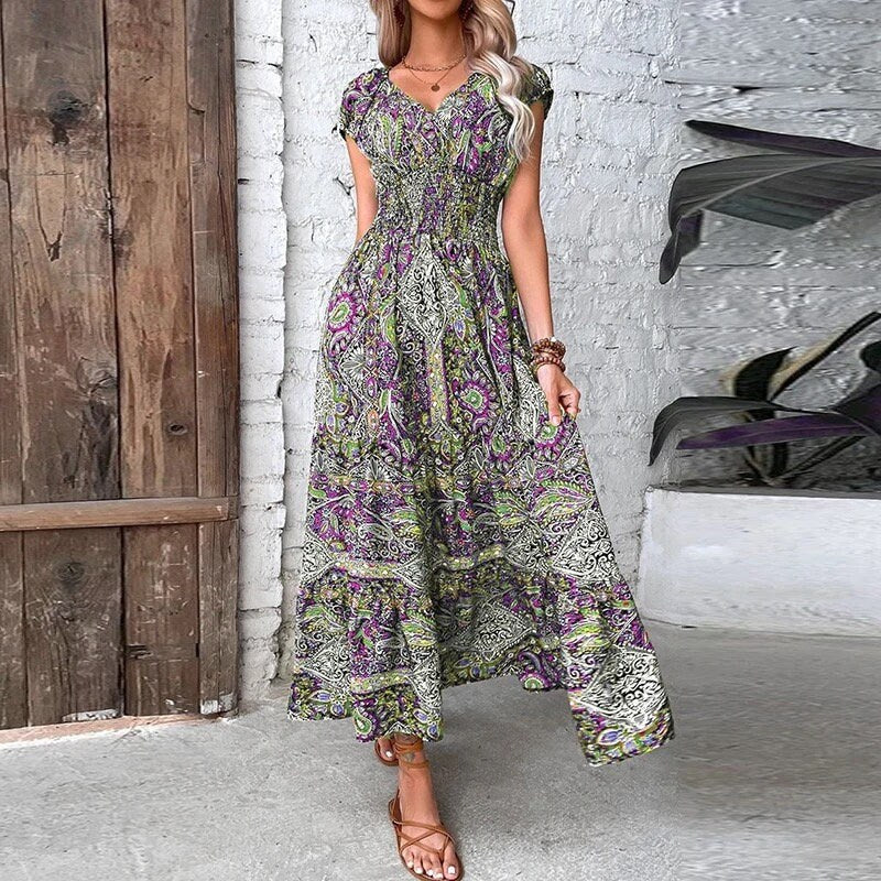Vintage Print Dress