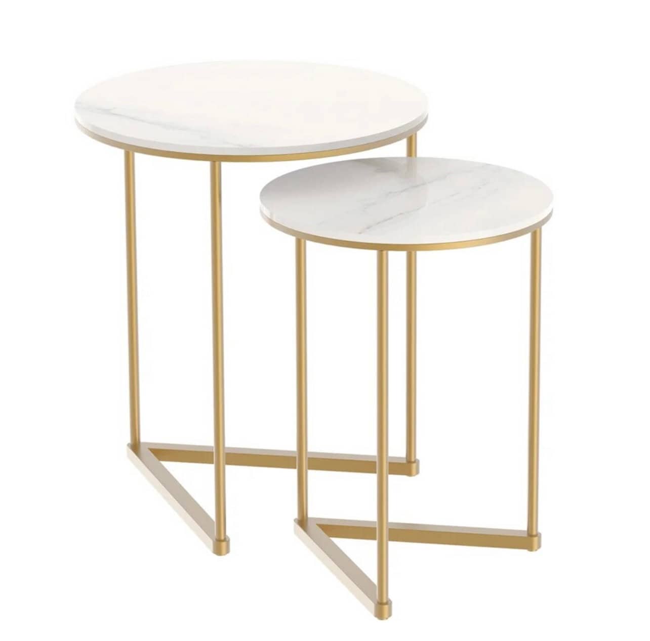 Round Marble Nest of Tables