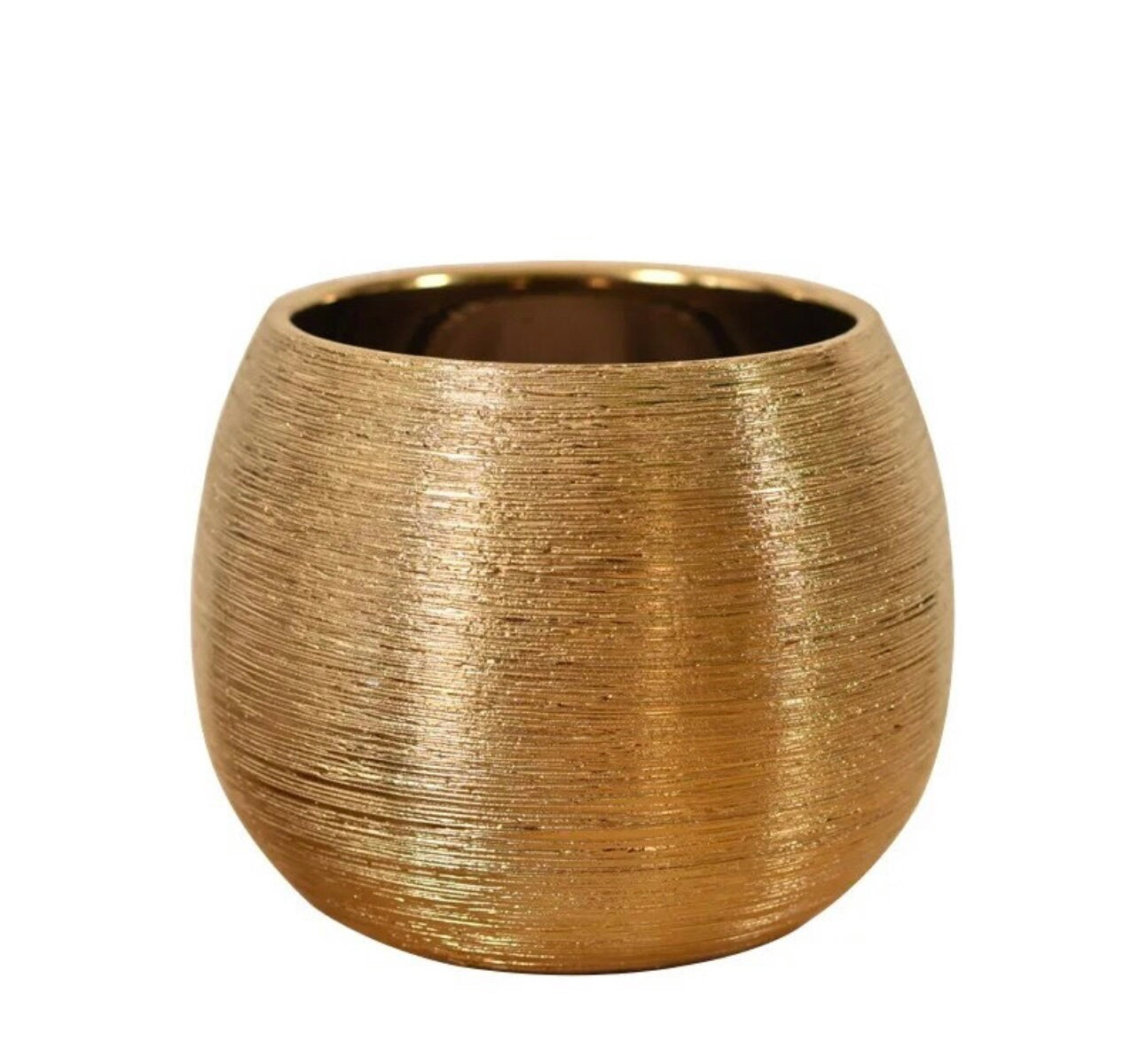 Ceramic Gold Plated Planter