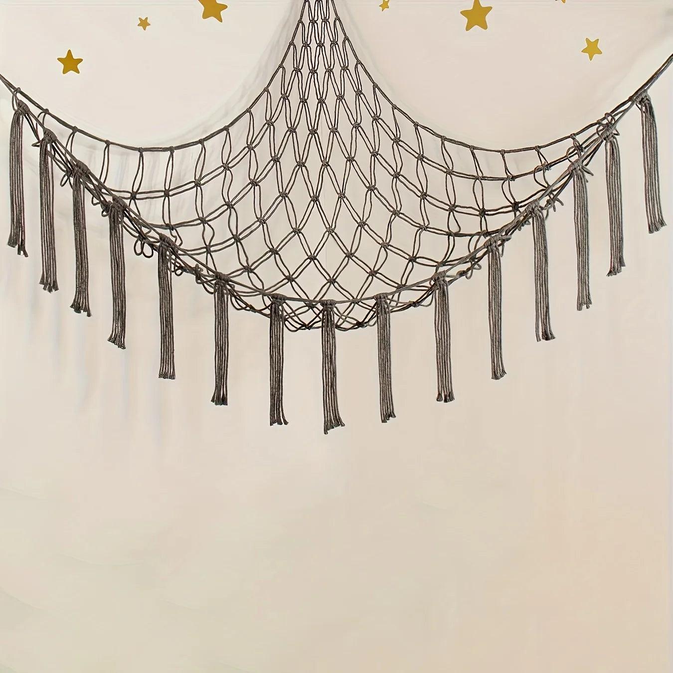 Large Capacity Stuffed Animals Hammock Net Macrame Boho Home Decorations Corner Toy Storage Organizer Plush Toys Hanging Net