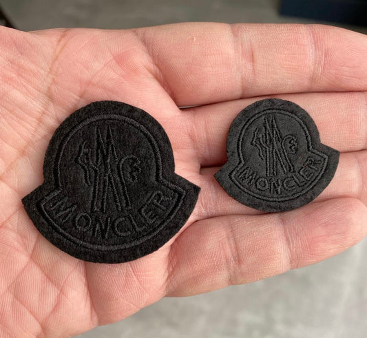 Moncler Sew on Badges / Patches Black