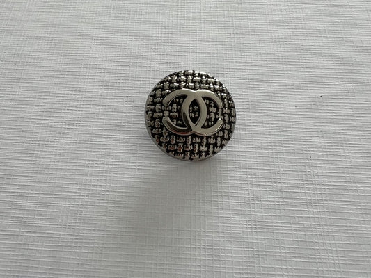 Chanel Silver Metal Button