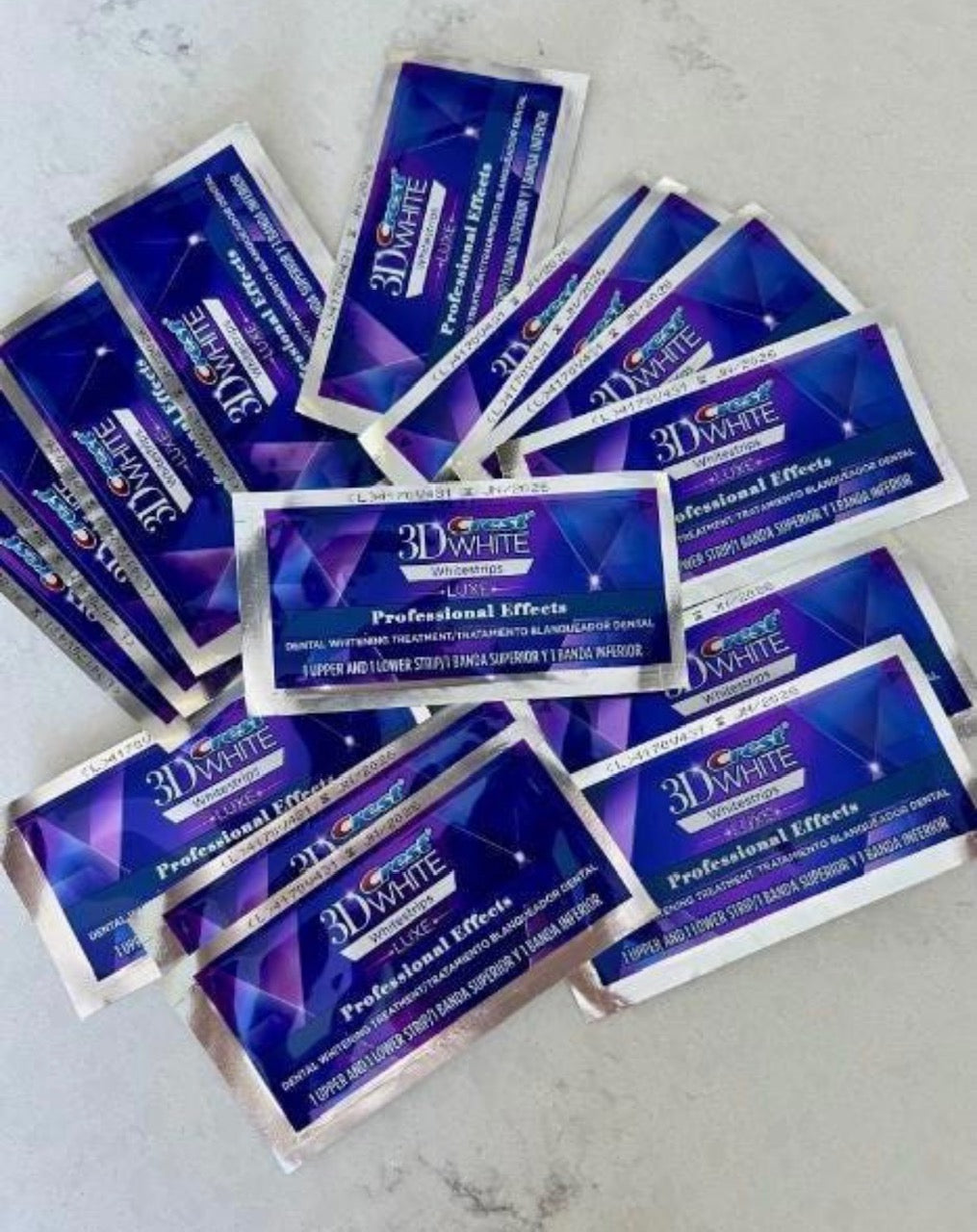 Crest 3D Teeth Whitening Strips - Long Expiry