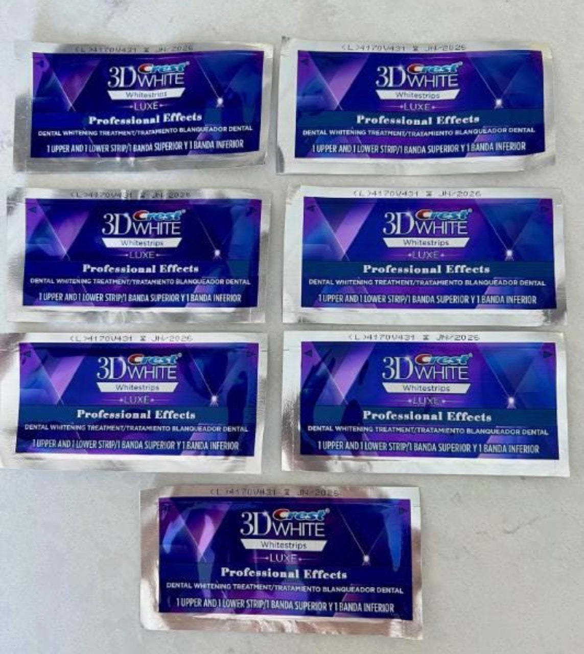 Crest 3D Teeth Whitening Strips - Long Expiry