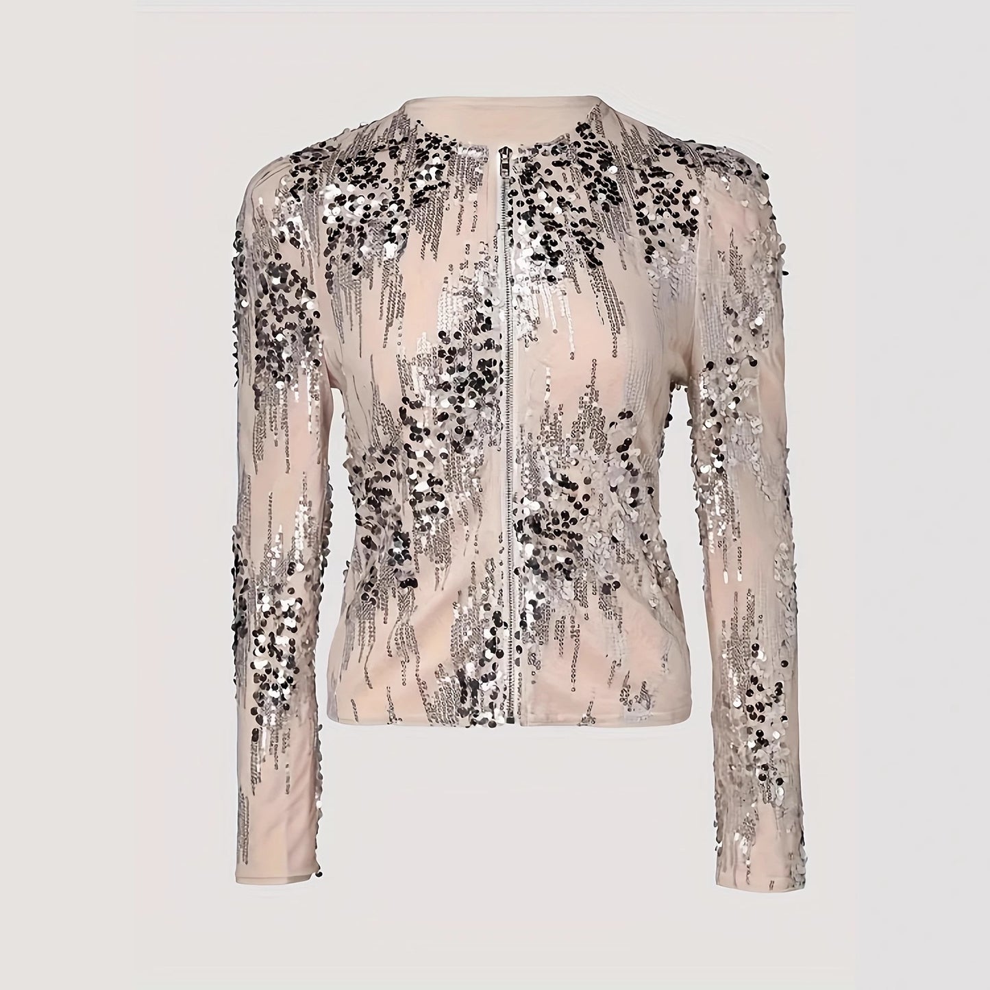 Sequin Zipped Jacket