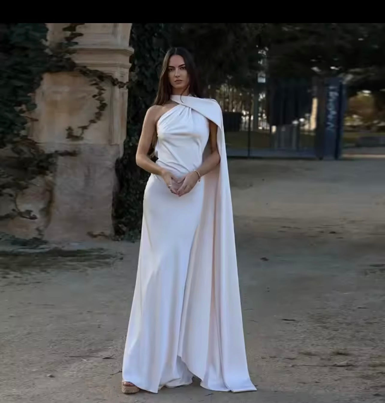 Backless Halter Evening Dress