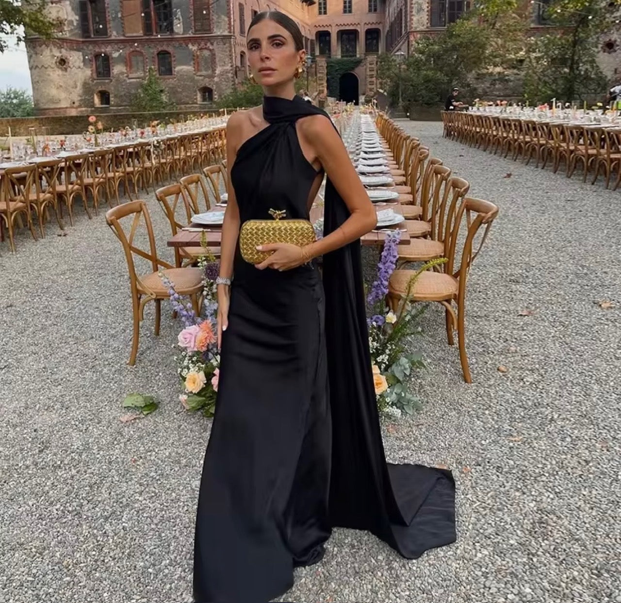 Backless Halter Evening Dress