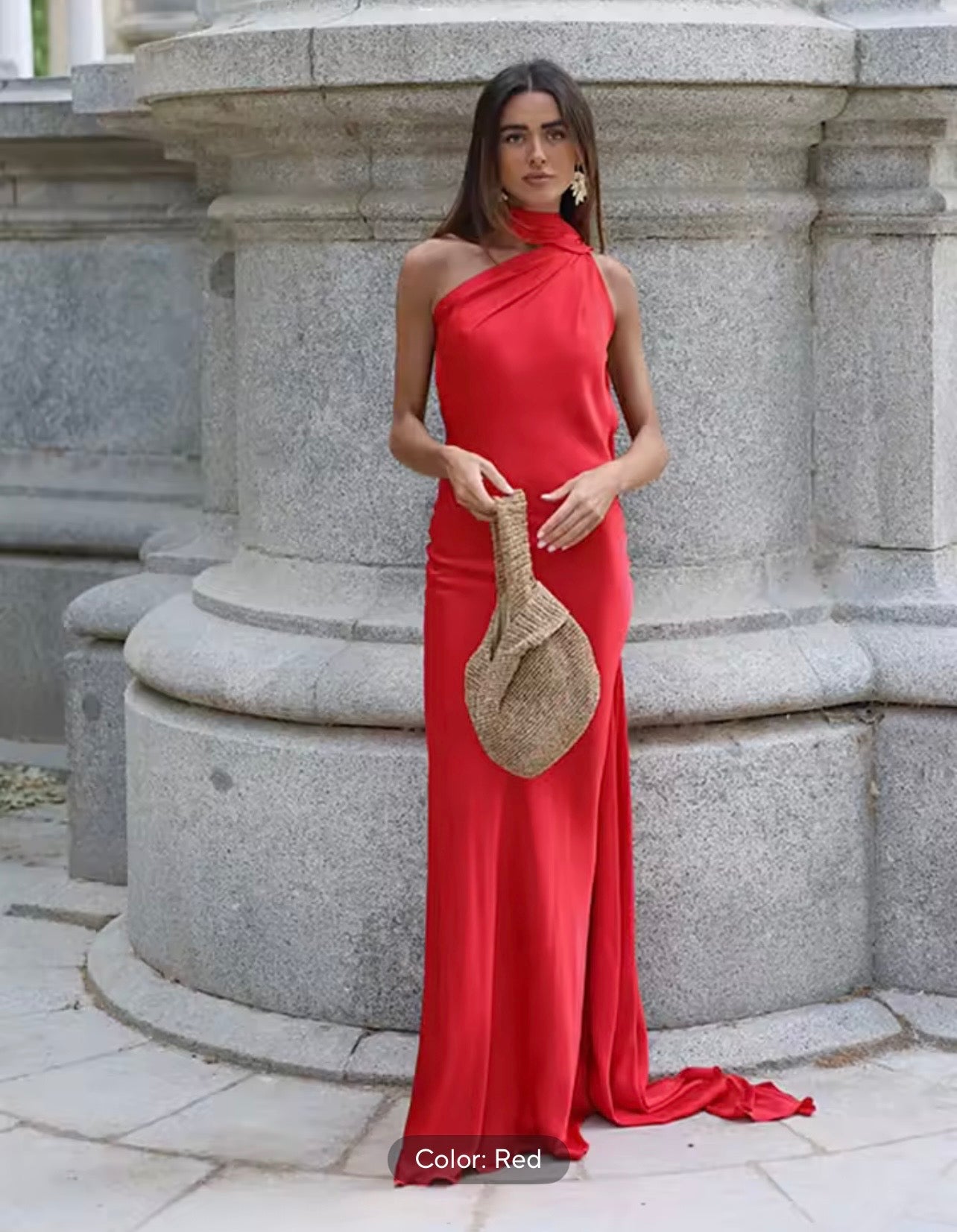 Backless Halter Evening Dress